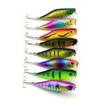 HENGJIA Künstliche Angelköder Popper Bionic Angelköder mit Haken, Länge: 7,5 cm, zufällige Farblieferung – Bild 2