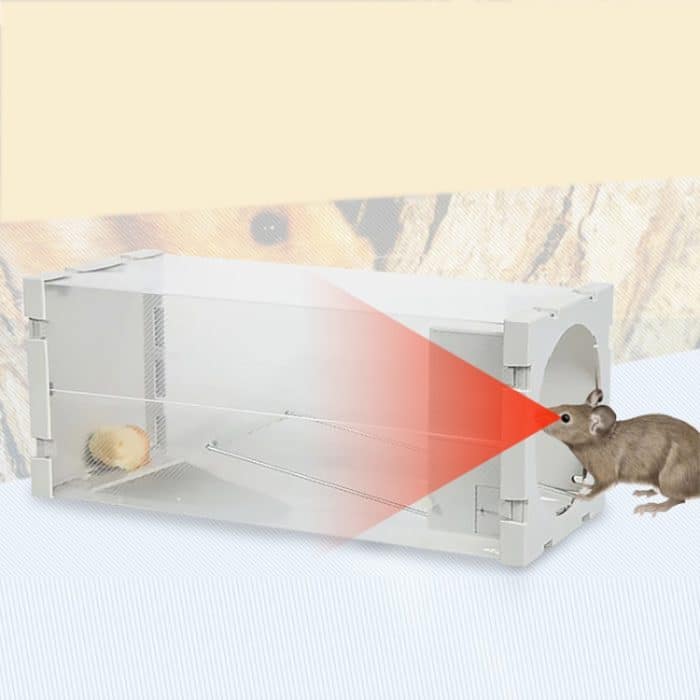 Tür humaner Tierlebendkäfig, Ratte, Maus und mehr kleine Nagetiere, PP-Material, transparente Käfigfalle, Door Humane Animal Live Cage – Bild 3