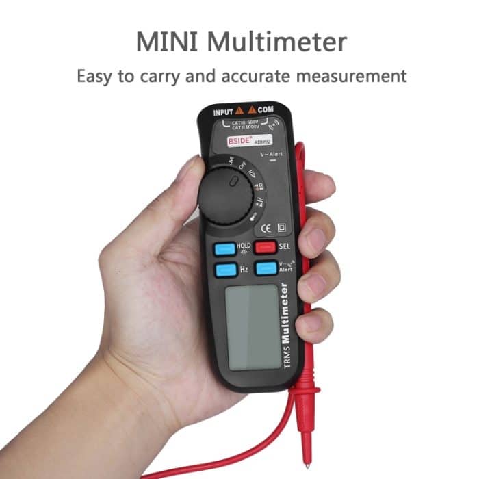 BSIDE ADM92 Handheld True RMS Digitalmultimeter Auto Range 6000 Zählt TRMS-Tester mit Live Wire Check Temp NCV Hz Ohm Diode – Bild 4
