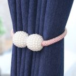 Fashion Adornments Vorhangband mit Perlen-Magnetschnalle, Pearl