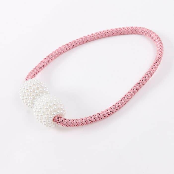 Fashion Adornments Vorhangband mit Perlen-Magnetschnalle, Pearl – Bild 2