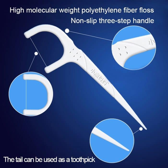 Fawnmum Ultrafeine Sicherheits-Flachzahnseidenstange, Bogenpickel, Zahnstocherfaden, tragbare Zahnseidentasche – Bild 6