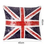 Pailletten British Flag Pattern Dekorative Kissenbezüge Wende-Kissenbezug, Größe: 40 cm x 40 cm – Bild 2