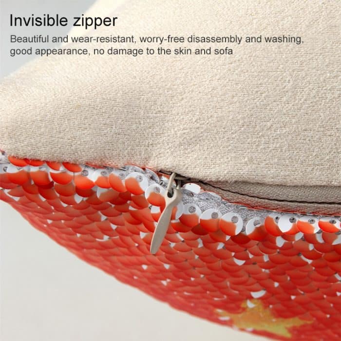 Pailletten British Flag Pattern Dekorative Kissenbezüge Wende-Kissenbezug, Größe: 40 cm x 40 cm – Bild 4