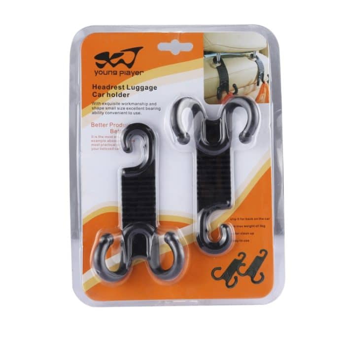 2 Stück Klauenform für junge Spieler, langlebig, Haken für die Rückseite des Autositzes, Kofferraumtaschen-Aufhänger, Halter für Auto-Kopfstütze, Gepäckhaken, Car Seat Back Hook – Bild 7
