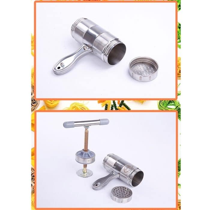 Haushalts Edelstahl Manuelle Nudelmaschine Handdrucknudelmaschine Nudelmaschine mit 5 Modellen – Bild 4