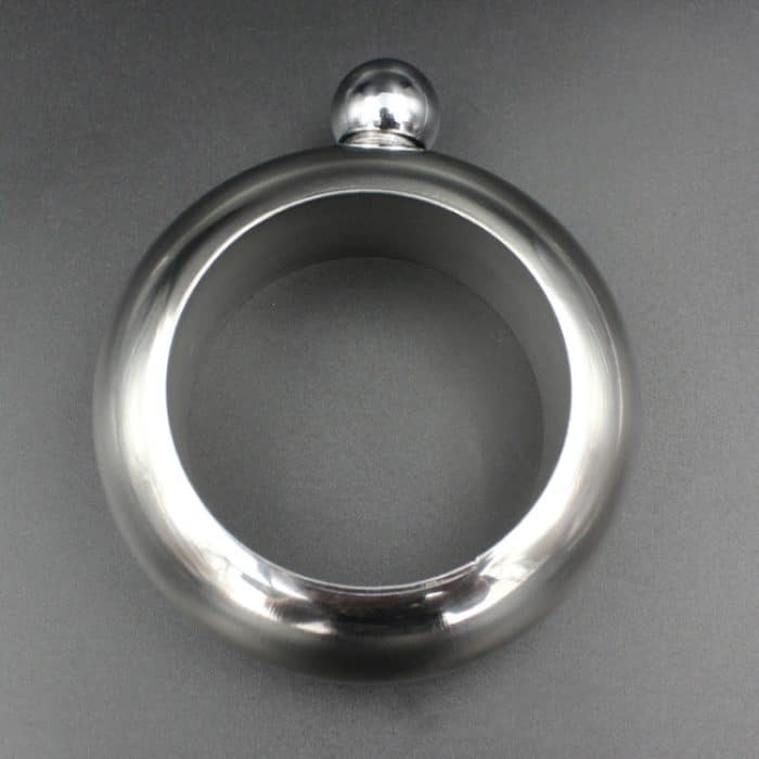 Mode kreative 100ML verdickte Edelstahl Armband Krug 3,5 Unzen, Silver – Bild 2