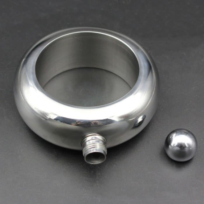 Mode kreative 100ML verdickte Edelstahl Armband Krug 3,5 Unzen, Silver – Bild 3