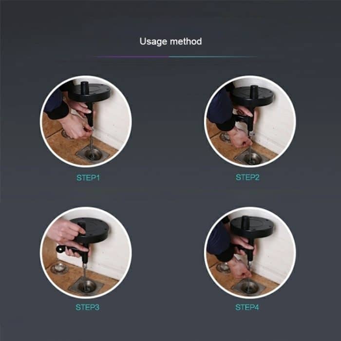 5m Metallkopf Küche Toilette Kanal Verstopfung Handwerkzeug Rohr Bagger Abflüsse Baggerrohre Kanal Waschbecken Reinigung Clogs – Bild 8