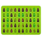 2 PCS 50 Löcher Kleiner Bär Schokoladentablett Silikonform Keksform Süßigkeitenform, zufällige Farblieferung, Größe: 19 * 13,7 * 1 cm – Bild 5