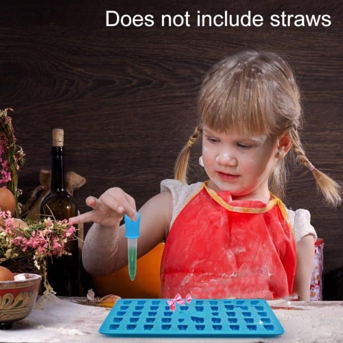 2 PCS 50 Löcher Kleiner Bär Schokoladentablett Silikonform Keksform Süßigkeitenform, zufällige Farblieferung, Größe: 19 * 13,7 * 1 cm – Bild 8