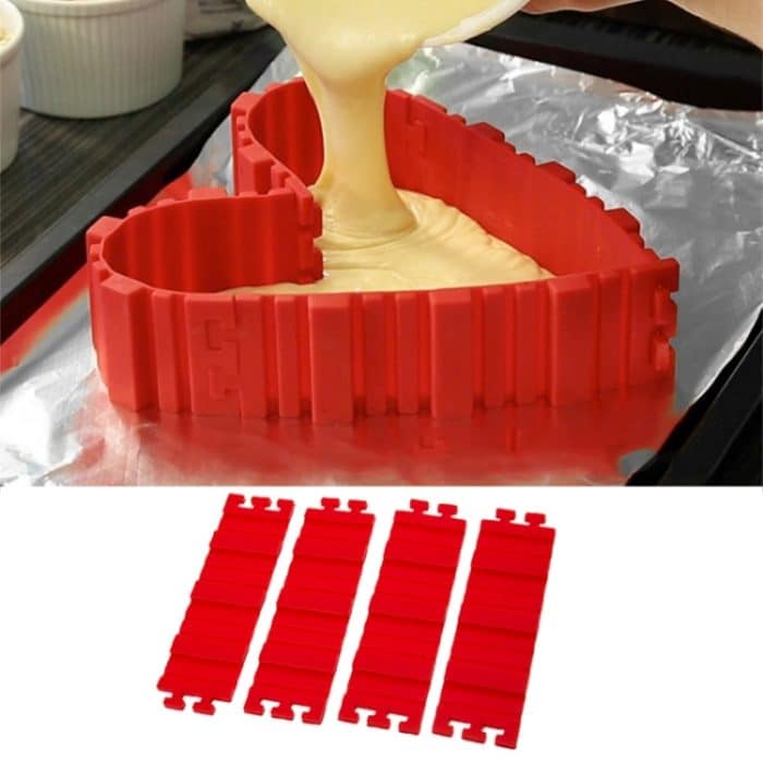 Silikon Kuchenform Backwerkzeuge DIY Multi-Form Kuchenform Küchenzubehör, 4 Stück DIY Kuchenform – Bild 1