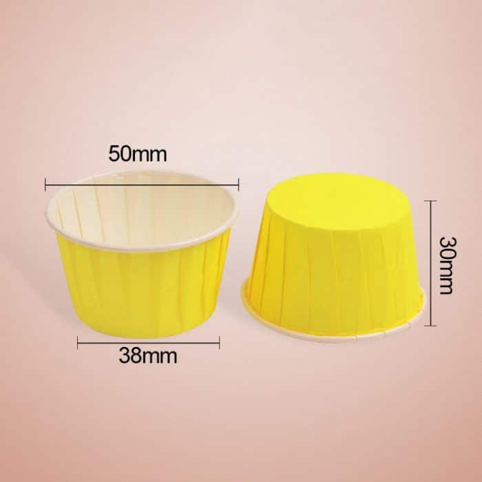 50 Stück/Packung, runde Laminierungs-Kuchenförmchen, Muffinförmchen, Schokoladen-Cupcake-Einlage, Backförmchen, Größe: 5 x 3,8 x 3 cm, 5 x 3.8 x 3cm – Bild 6