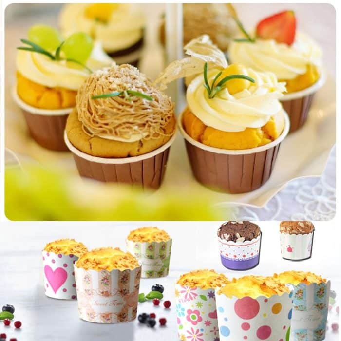 50 Stück/Packung, runde Laminierungs-Kuchenförmchen, Muffinförmchen, Schokoladen-Cupcake-Einlage, Backförmchen, Größe: 5 x 3,8 x 3 cm, 5 x 3.8 x 3cm – Bild 7