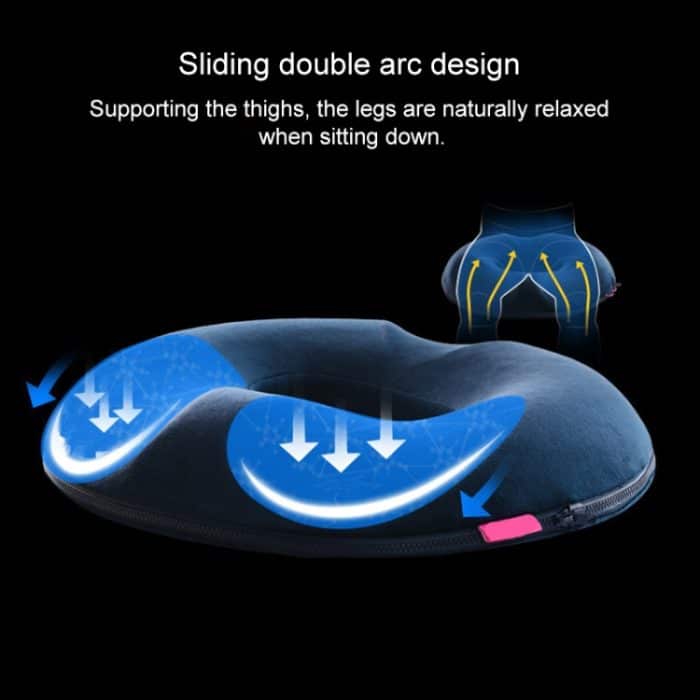 Büro-Verdickungsnetz-Hüft-Anti-Hämorrhoiden-Kissen, Größe: 45 x 41 x 7 cm – Bild 4