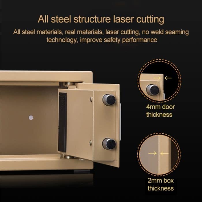 Deli Home Office Hotel Mini elektronisches Sicherheitsschloss, Wandschrank, Sicherheitsbox – Bild 6