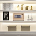 Deli Home Office Hotel Mini elektronisches Sicherheitsschloss, Wandschrank, Sicherheitsbox – Bild 9