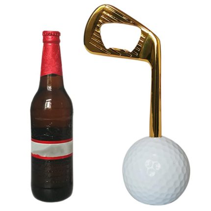Golf-Bierflaschenöffner aus Zinklegierung