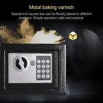 17E Home Mini elektronisches Sicherheitsschloss, Wandschrank, Sicherheitsbox ohne Münzfunktion – Bild 11
