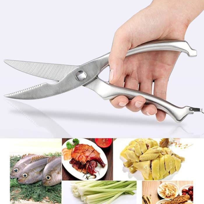 10 Zoll Küche Geflügel Fisch Chicken Bone Edelstahl Cutter Koch Gadget Schere, Fall Paket – Bild 10