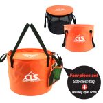 30L 4 in 1 PVC Outdoor Faltbarer Doppelablaufkorb Camping Angelausrüstungstasche – Bild 4