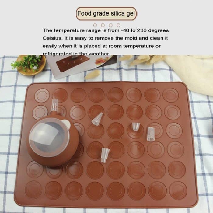 Küchenbraten Große Silikonunterlage + Gerahmter Topf + Farbbox Backen Macaron Formanzug – Bild 8