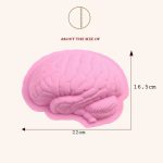 Menschliche Gehirnform Silikon Backen Halloween Kuchenform Pudding Dessertform, Brain Shape – Bild 5