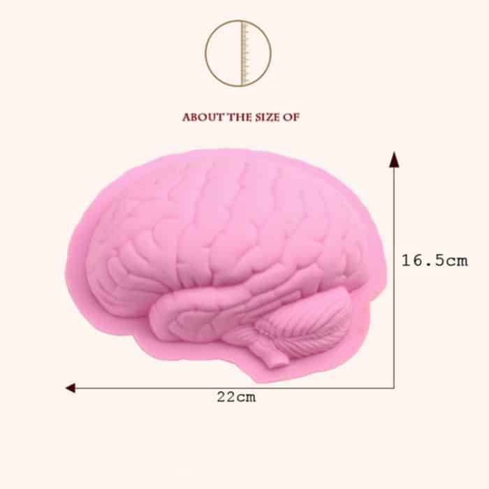 Menschliche Gehirnform Silikon Backen Halloween Kuchenform Pudding Dessertform, Brain Shape – Bild 5