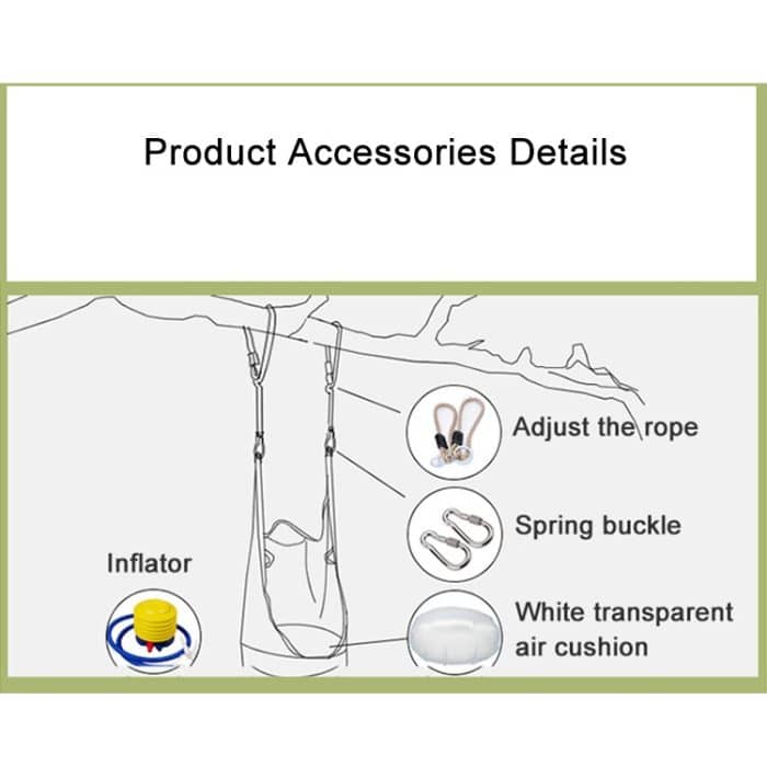 Erwachsene und Kinder Baumwolle Leinwand Schaukel Outdoor-Sportspielzeug Hängematte, Größe: 55 * 75 * 145cm, zufällige Farblieferung – Bild 4