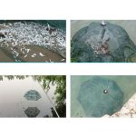 12 Löcher Automatisches faltbares Fischernetz Nylon Shrimp Crab Minnow Trap Fischgussnetz Angelgerät – Bild 7
