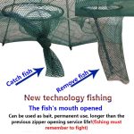 16 Löcher Automatisches faltbares Fischernetz Nylon Shrimp Crab Minnow Trap Fischgussnetz Angelgerät – Bild 3