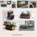 Retro Literatur Buch Töpfe Vintage Buch Blumentopf Pflanzer für Blume Sukkulente Kakteen Kräuter Pflanze Bett Box Fall FlowerPot, Größe: 10,5 * 8 * 5cm – Bild 6