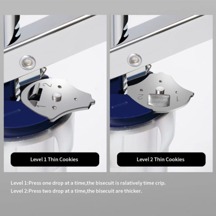 Multifunktions-Plätzchen- und Keksmaschine für den Haushalt, zum Dekorieren, zum Selbermachen, Backen mit 20 Formen und 4 Düsen, Multi-function silver, Multi-function Green – Bild 7