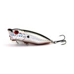 HENGJIA Artificial Popper Fishing Lures Umweltfreundlicher Angelköder mit Haken, Länge: 6,5 cm, zufällige Farblieferung – Bild 3