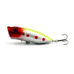 HENGJIA Artificial Popper Fishing Lures Umweltfreundlicher Angelköder mit Haken, Länge: 6,5 cm, zufällige Farblieferung – Bild 5