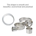 12 PCS / Set Edelstahl Runde Form Schneidform Mousse Kuchen Donut Backwerkzeuge – Bild 5