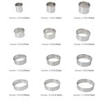 12 PCS / Set Edelstahl Runde Form Schneidform Mousse Kuchen Donut Backwerkzeuge – Bild 6