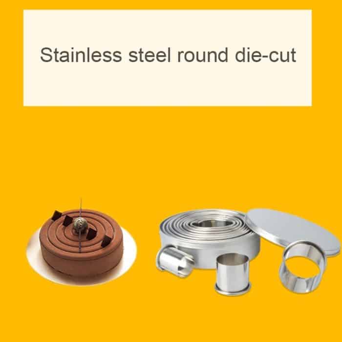 12 PCS / Set Edelstahl Runde Form Schneidform Mousse Kuchen Donut Backwerkzeuge – Bild 8