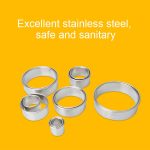 12 PCS / Set Edelstahl Runde Form Schneidform Mousse Kuchen Donut Backwerkzeuge – Bild 10