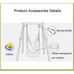 Erwachsene und Kinder All-Cotton Canvas Swing Outdoor Swing Frame Hängende Hängematte, Größe: 55 * 75 * 145cm, zufällige Farblieferung – Bild 4