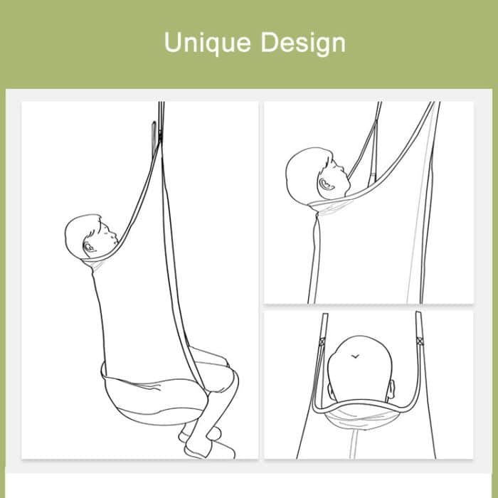 Erwachsene und Kinder All-Cotton Canvas Swing Outdoor Swing Frame Hängende Hängematte, Größe: 55 * 75 * 145cm, zufällige Farblieferung – Bild 5