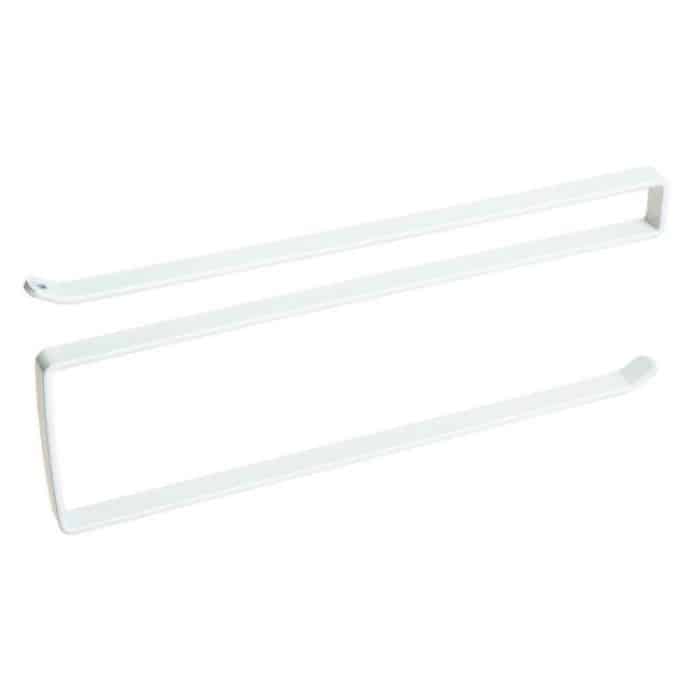 Edelstahl-Metall-Küchen-Toilettenpapier-Handtuchhalter, Papierhandtuchrollenhalter, Schrank-Hängeregal, Aufbewahrungsregal für Konservierungsfolie, Größe: 26 x 10,8 x 1,5 cm – Bild 2