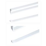 Edelstahl-Metall-Küchen-Toilettenpapier-Handtuchhalter, Papierhandtuchrollenhalter, Schrank-Hängeregal, Aufbewahrungsregal für Konservierungsfolie, Größe: 26 x 10,8 x 1,5 cm – Bild 3