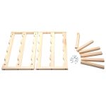 12-Flaschen-Weinregal aus massivem Holz, mehrschichtiges Weinregal, Größe: 46 x 24 x 28 cm – Bild 4