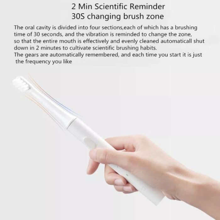 Original Xiaomi Mijia T100 elektrische Schallzahnbürste, T100 (Pink), T100 (Blue), T100 (White) – Bild 4
