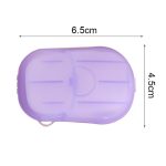 5 PCS Einweg tragbare Reisebox Konfetti Seife Mini Seifenpapier, zufällige Farblieferung – Bild 9