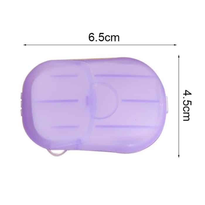 5 PCS Einweg tragbare Reisebox Konfetti Seife Mini Seifenpapier, zufällige Farblieferung – Bild 9
