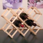 6 Flaschenregale, faltbarer Weinständer aus Holz, Weinhalter für Küche, Bar, Ausstellungsregal, 6 Bottles – Bild 7