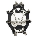 Ein Paar 19-Zähne-Anti-Rutsch-Eisgreifer-Wander-Kletterketten-Schuhüberzüge, Größe: M, 19 Teeth Size:M(Black), 19 Teeth Size:M(Orange) – Bild 2