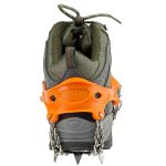 Ein Paar 19-Zähne-Anti-Rutsch-Eisgreifer-Wander-Kletterketten-Schuhüberzüge, Größe: M, 19 Teeth Size:M(Black), 19 Teeth Size:M(Orange) – Bild 4